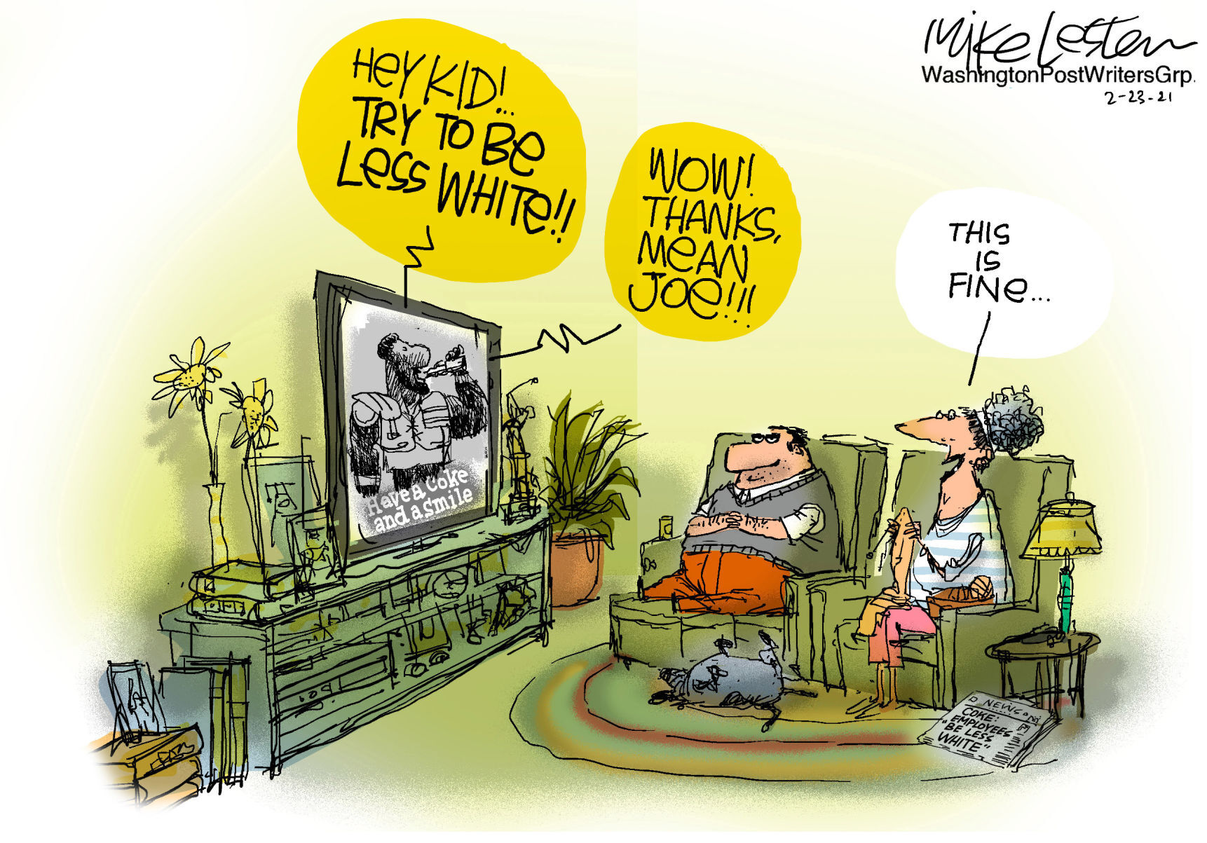 Mike Lester cartoon